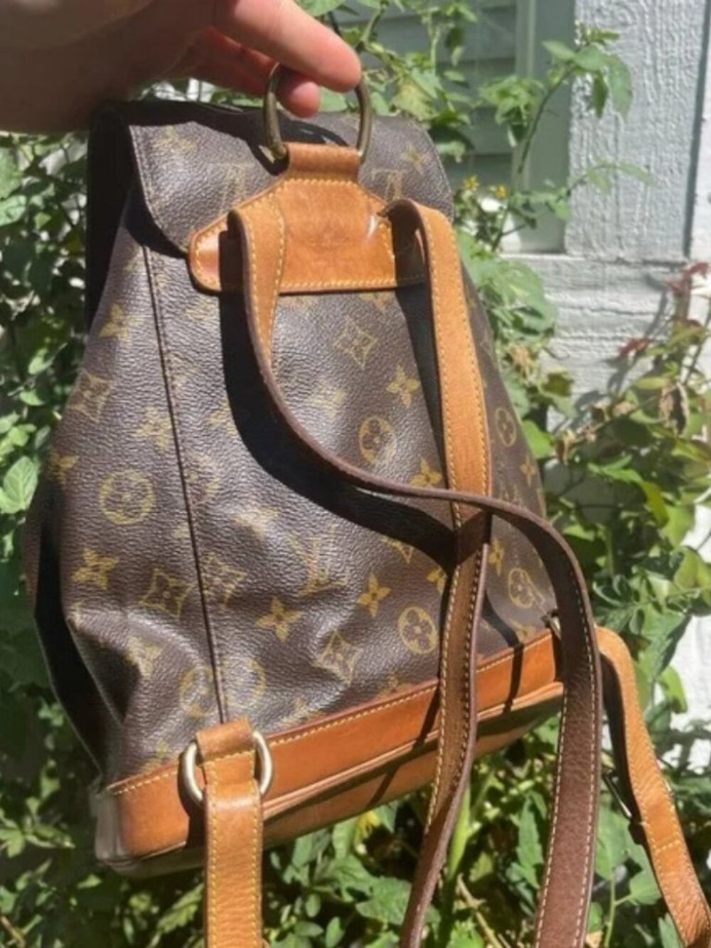 Louis Vuitton LV BackPack Bag Montsouris MM Browns Monogram - Picture 7 of 12